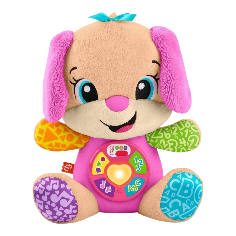 Interactive Learning Plush Toy for Babies, Smart Stages Educational Music Puppy